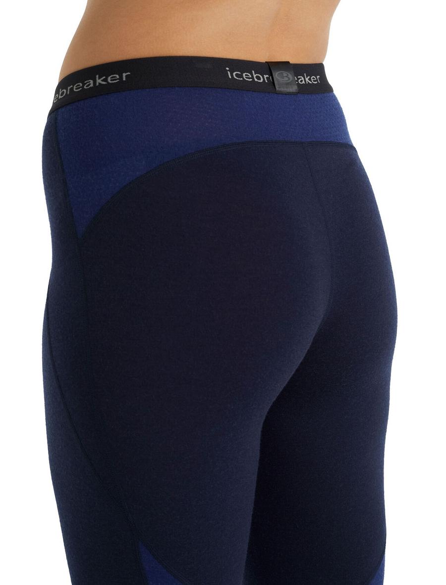 Base Layers Icebreaker BodyfitZone™ Merino 260 Zone Thermal Leggings Femme Bleu Marine Bleu Royal Bleu Marine | FR 1907YXFU